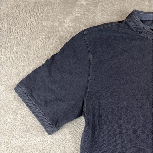 Garnet mens blue short sleeve 3 button shirt size Medium - Picture 3 of 8